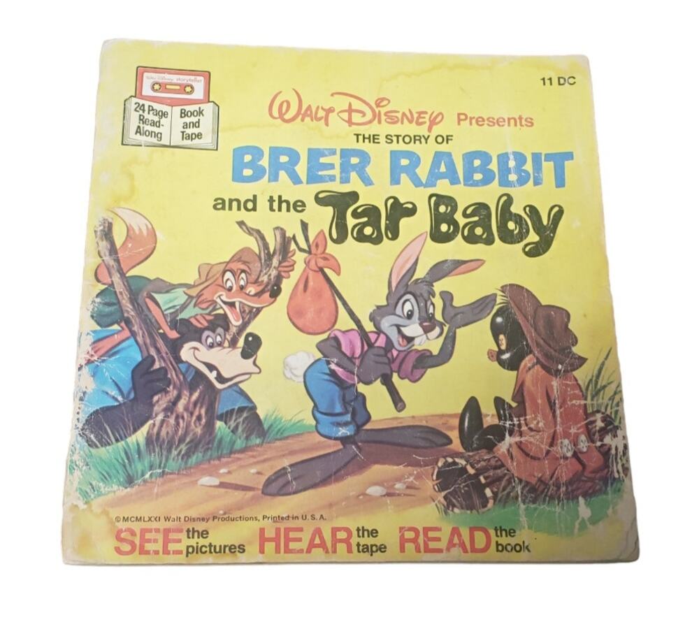 Vintage Walt Disney Story Brer Rabbit & The Tar Baby Soft Cover Paperback Book